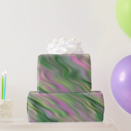 Rosa Tulip Vågigt Struktur Presentpapper