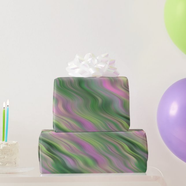 Rosa Tulip Vågigt Struktur Presentpapper (Festgåvor)