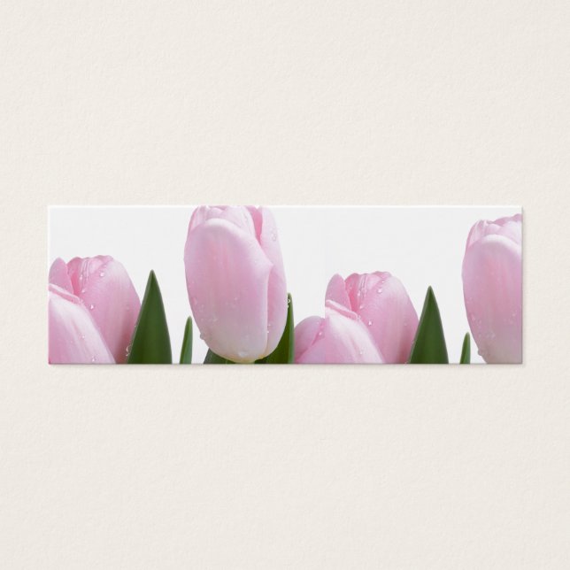 ROSA TULIP WEDDING FAVOR-KORT LITET VISITKORT (Framsidan)