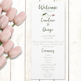 Rosa Tulips Blommigt Program