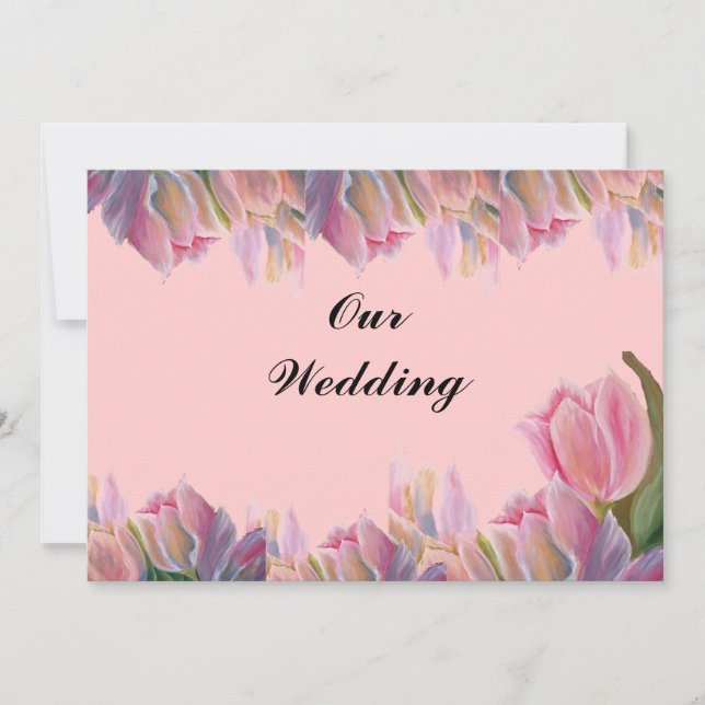 Rosa Tulips bröllop (Framsida)