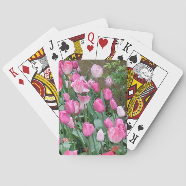 Rosa Tulips Casinokort (Baksidan)