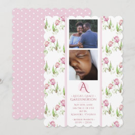 Rosa Tulips Flicka-meddelande Meddelande