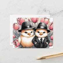 Rosa Tulips för Chick Påsk i Vintage