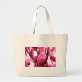 Rosa Tulips Jumbo Tygkasse