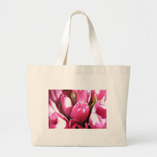 Rosa Tulips Jumbo Tygkasse