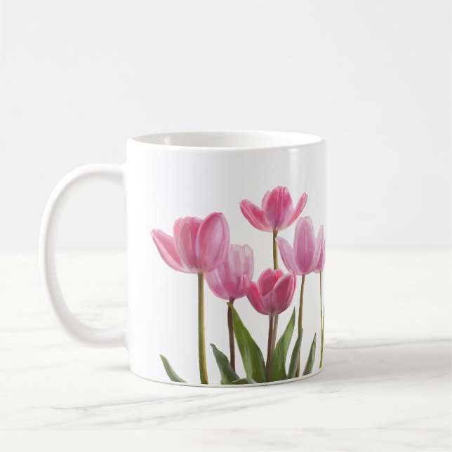 Rosa Tulips Kaffemugg (Vänster)