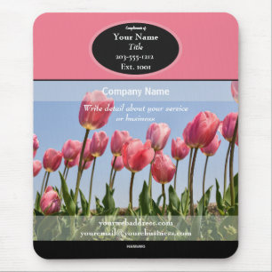 Rosa Tulips-kampanjmusknapp - HAMbyWG Musmatta