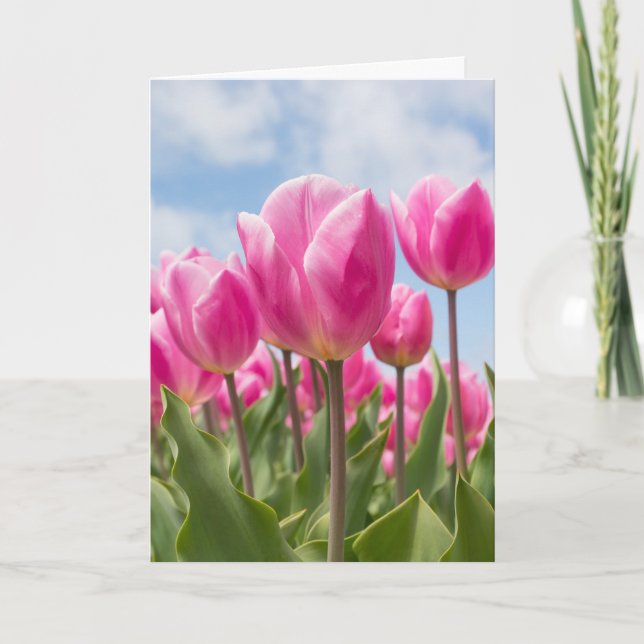 ROSA TULIPS MORS DAG-KORT KORT (Framsida)