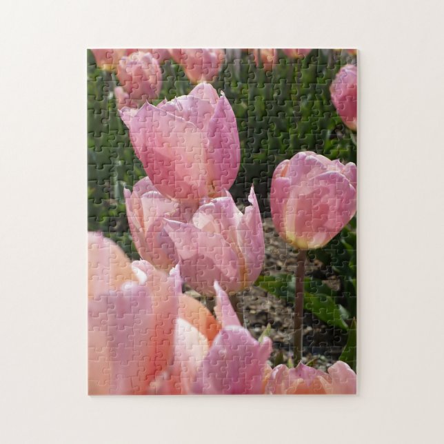 Rosa Tulips Pussel (Vertikal)