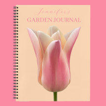 Rosa Tulpan Blomster Trädgård Journal Planeringsbo