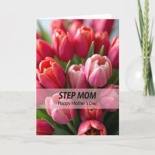 Rosa Tulpan Mors Dag Kärlekskort Kort
