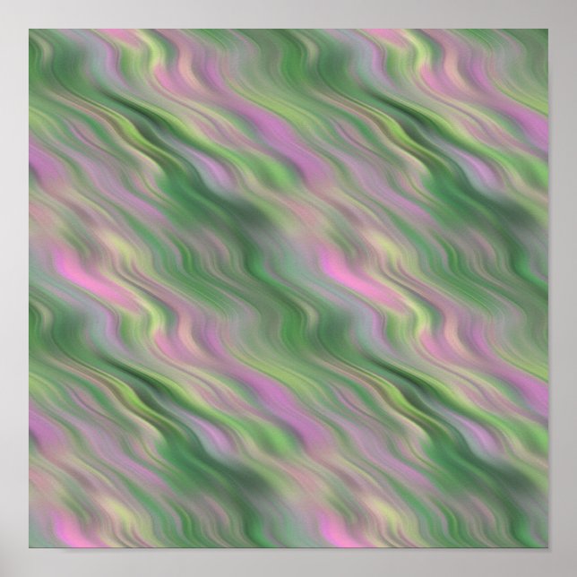 Rosa tulpan vågig textur poster (Framsidan)
