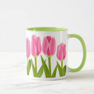 Rosa tulpankaffemugg mugg