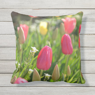 rosa tulpanthrowpillow kudde