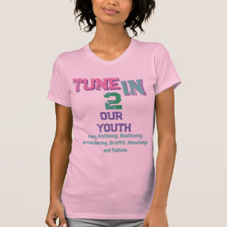 Rosa Tune in, gör Hip-Skutt Underbar T-Shirt