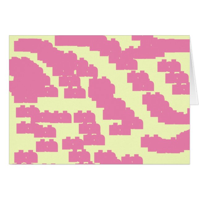 rosa tur 888 hälsningskort (Framsidan Horizontal)