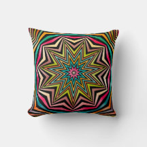 Rosa Turcos Orange Abstrakt Stars Geometric