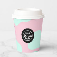 Rosa & Turkos Pappersmugg Med Luftbubblor - Anpass