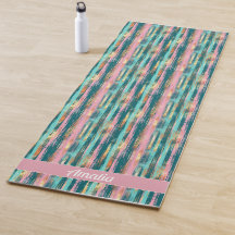 Rosa Turquise Guld Mönster Elegant Personlig 