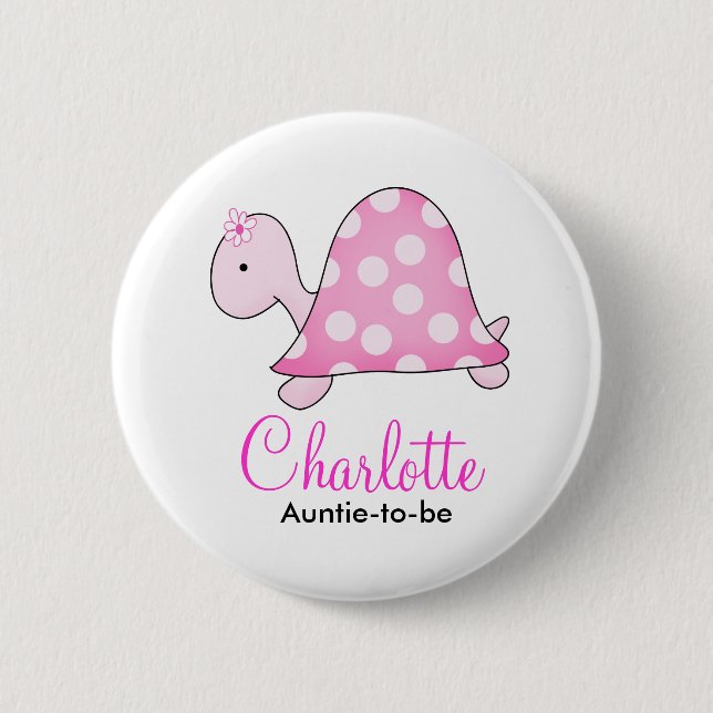 ROSA TURTLE BABY SHOWER NAMN BRICKA KNAPP (Framsida)