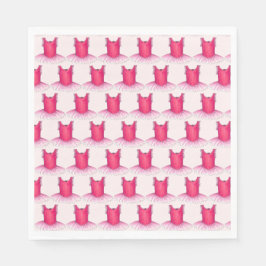 Rosa Tutu Ballet Dancer Ballerina Dance skäl Pappersservett