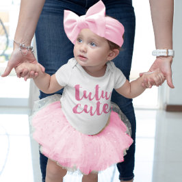 Rosa Tutu Cute Flicka Tutu Romper Tee Shirt
