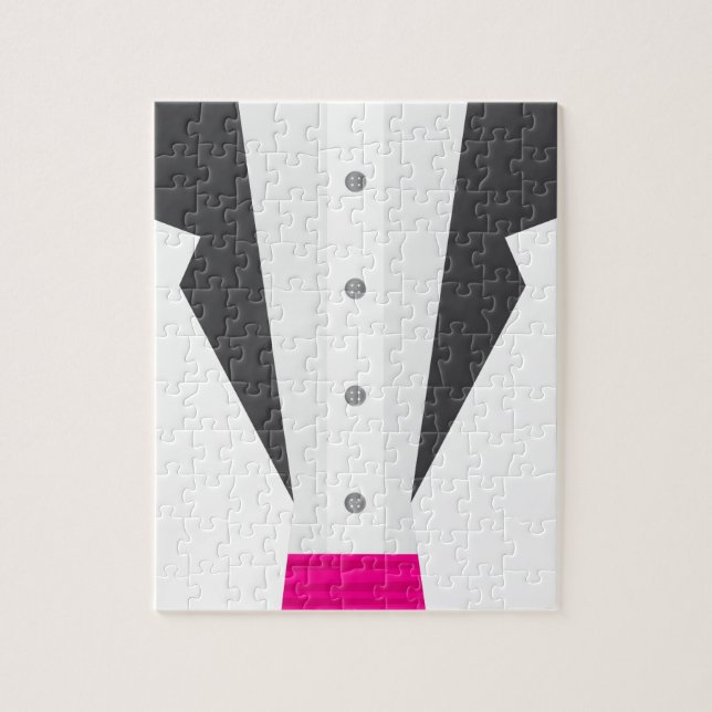rosa tuxedo pussel (Vertikal)