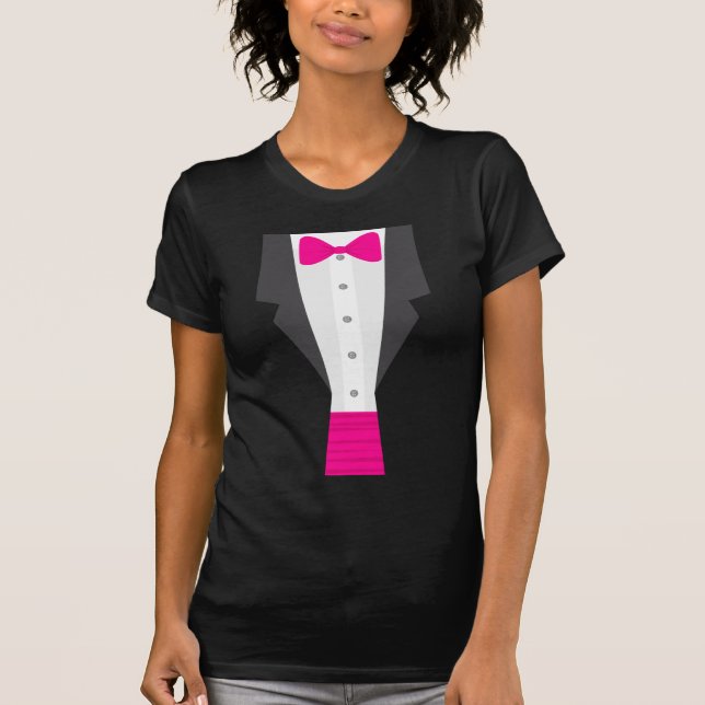 rosa tuxedo t shirt (Framsida)