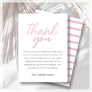 Rosa Twin Baby Shower Tack Kort