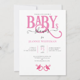 ROSA TWIN GIRL BABY SHOWER MED NAPPAR INBJUDNINGAR