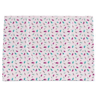 Rosa Twinkle Ljus Large Gift Bag