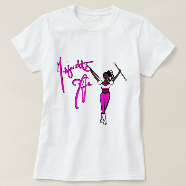 Rosa Twirl Girl T-Shirt (Design framsida)