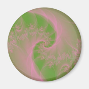 Rosa Twist på Grönt Magnet