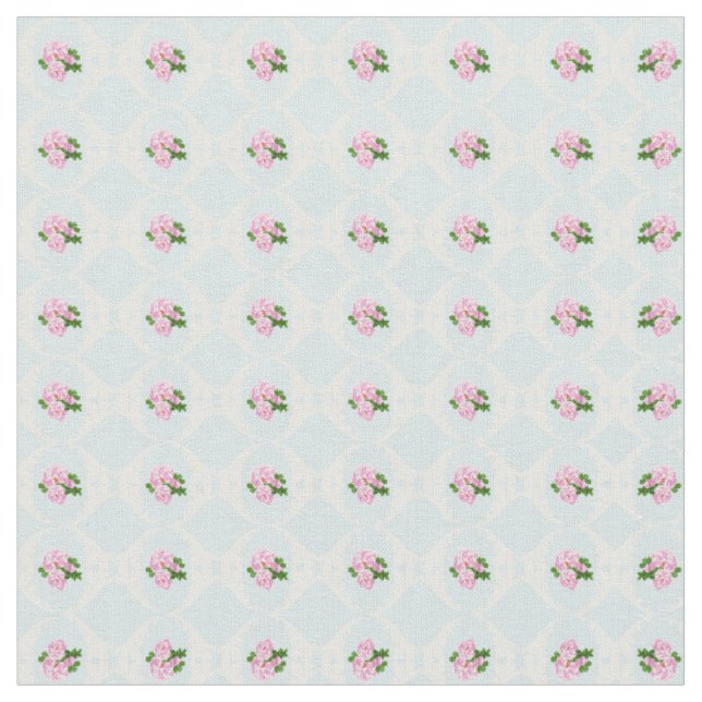 Rosa tyg för stugachic (Närbild)