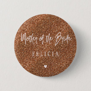 Rosa-typografi-koppar glitter budens mamma knapp