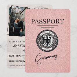 Rosa Tyskland Passport Spara datum Datumet