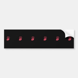 Rosa Uggla Bumper Sticker Bildekal