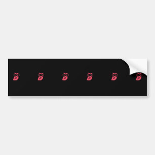 Rosa Uggla Bumper Sticker Bildekal