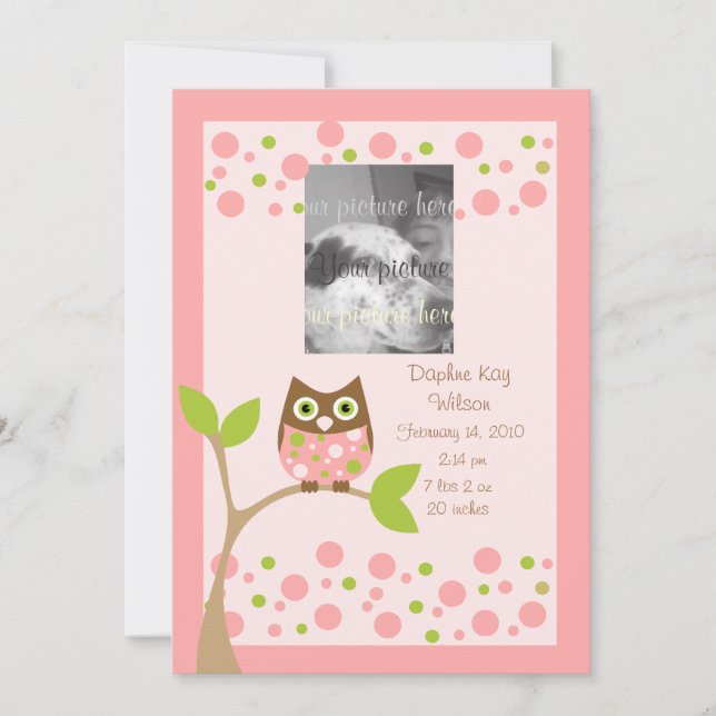 Rosa Uggla födelsedag.. Meddelande (Framsida)