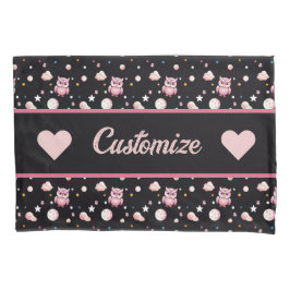 Rosa Uggla Moonlight Mönster