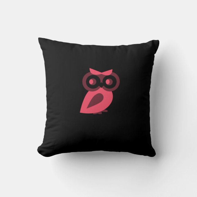 Rosa Uggla Pillow Kudde (Framsida)