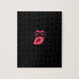 Rosa Uggla Puzzle Pussel