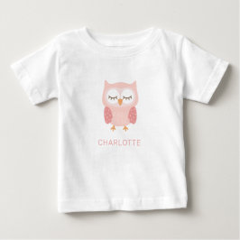 'Rosa Uggla', söt anpassad pyjamas  T Shirt