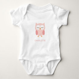 'Rosa Uggla', söt anpassningsbar minnessask ficka  T Shirt