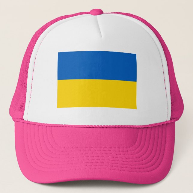 ROSA Ukraina National Flagga Truckerkeps (Framsida)