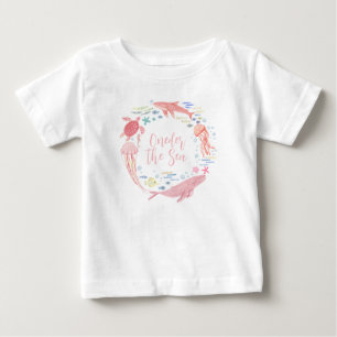Rosa Under Havet 1-års Födelsedag T Shirt