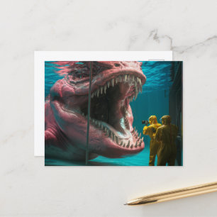Rosa Undersea Monster Vykort