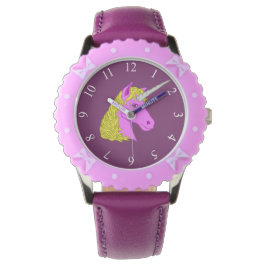 Rosa Unicorn Armbandsur