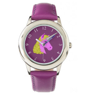 Rosa Unicorn Armbandsur